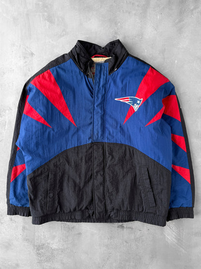New England Patriots Puffer Coat 90's - Large