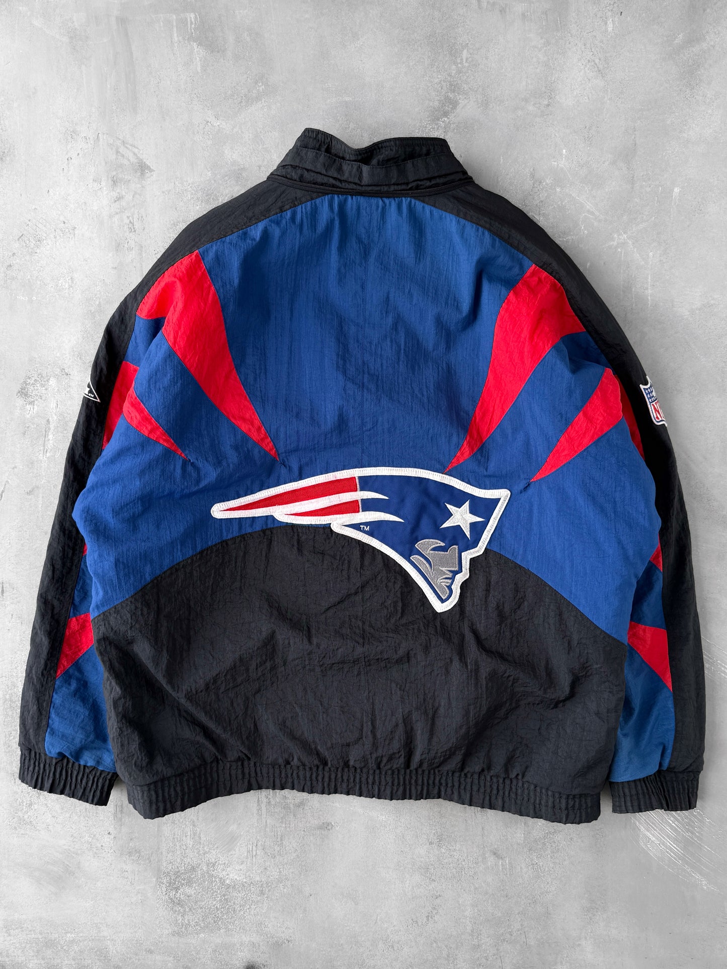 New England Patriots Puffer Coat 90's - Large