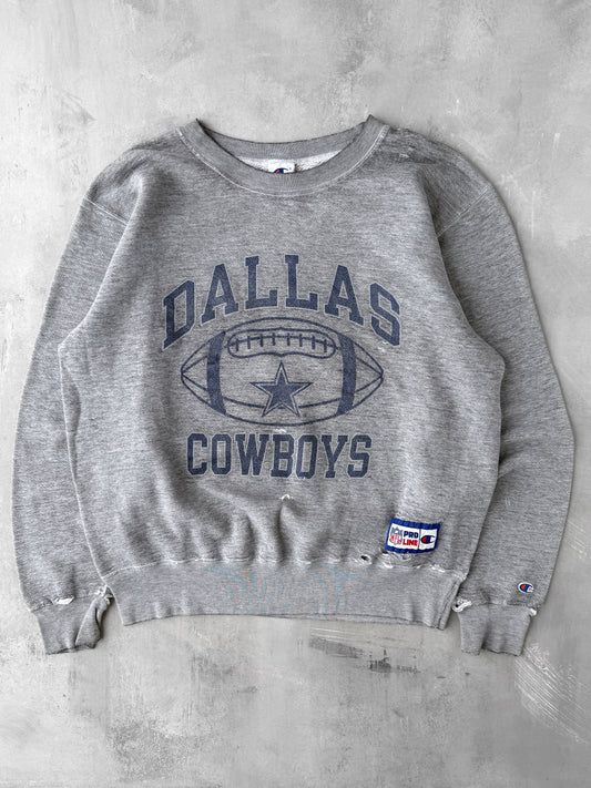 Distressed Dallas Cowboys Sweatshirt 90's - XL