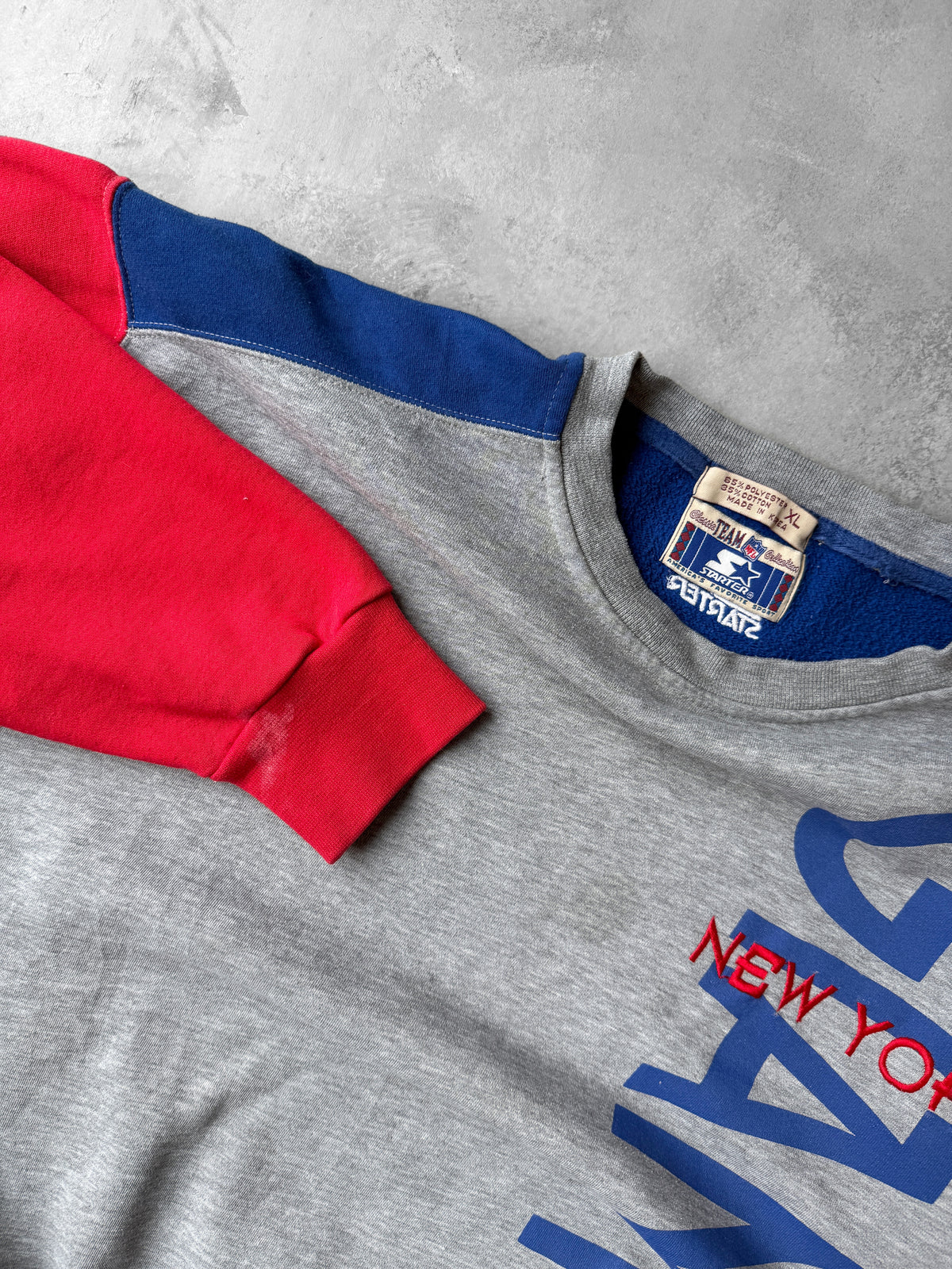 New York Giants Colorblock Sweatshirt 90's - XL