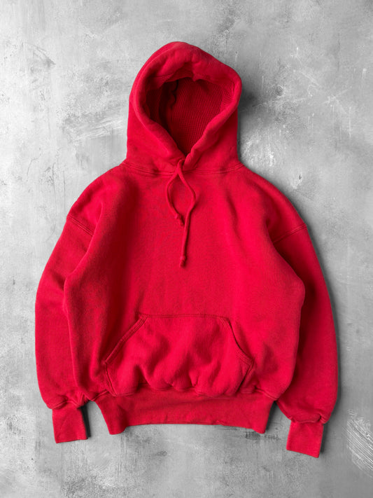 Red Thermal Hoodie 70's - Small