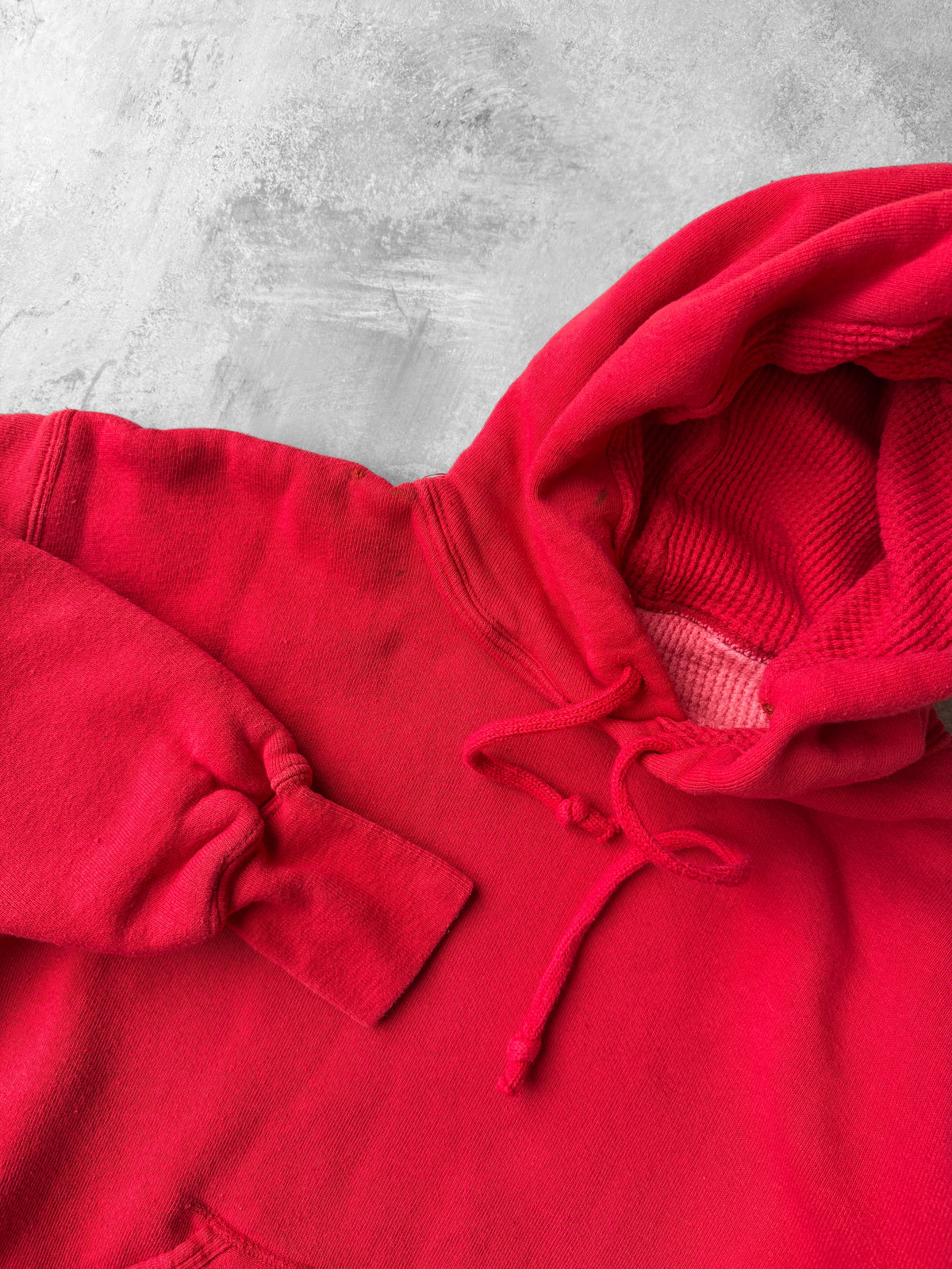 Red Thermal Hoodie 70's - Small