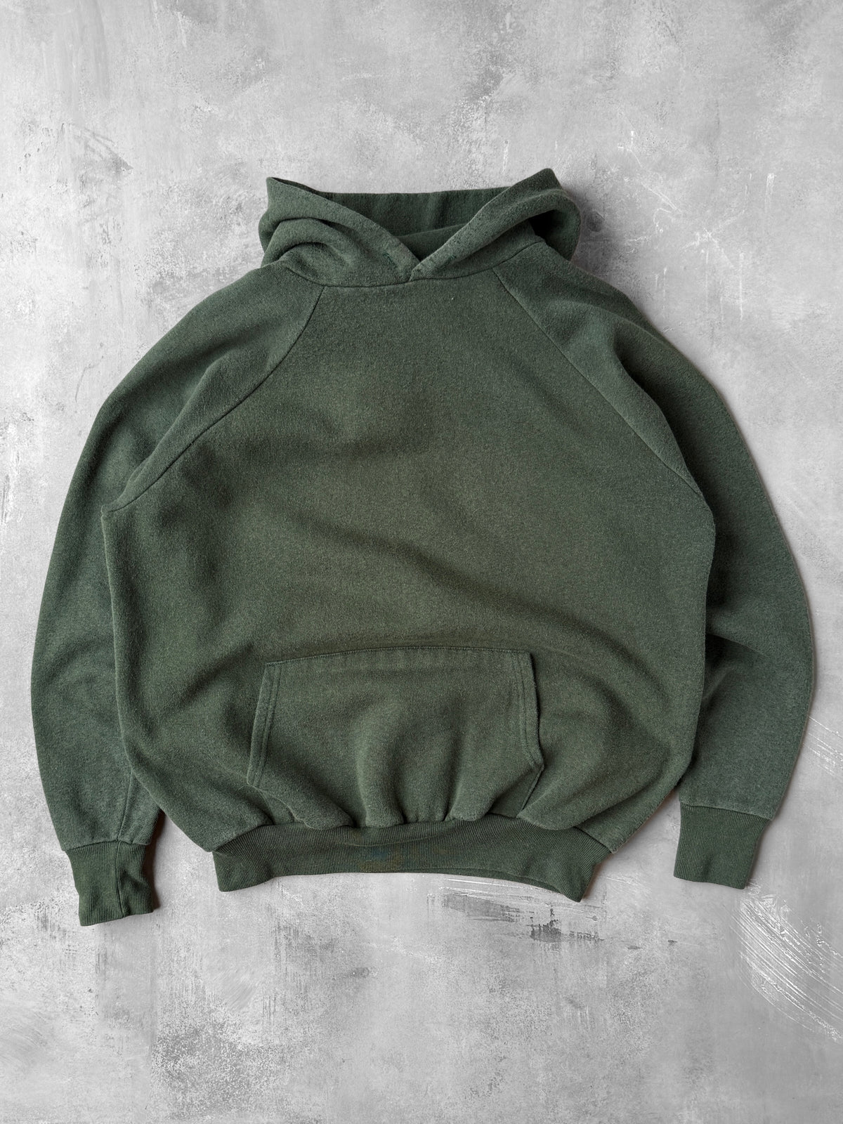 Earthy Green Hoodie 80's - Large