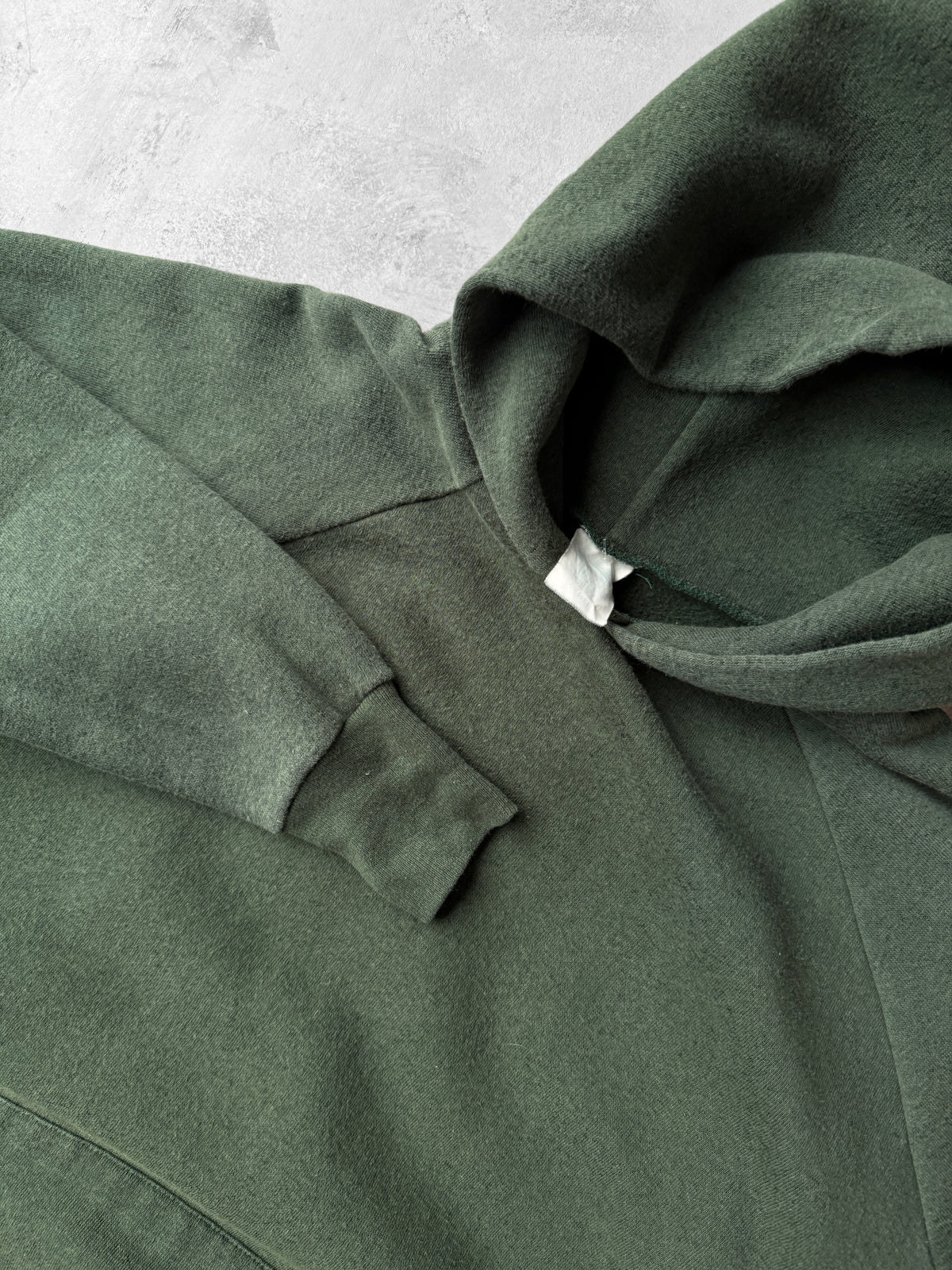 Earthy Green Hoodie 80's - Large