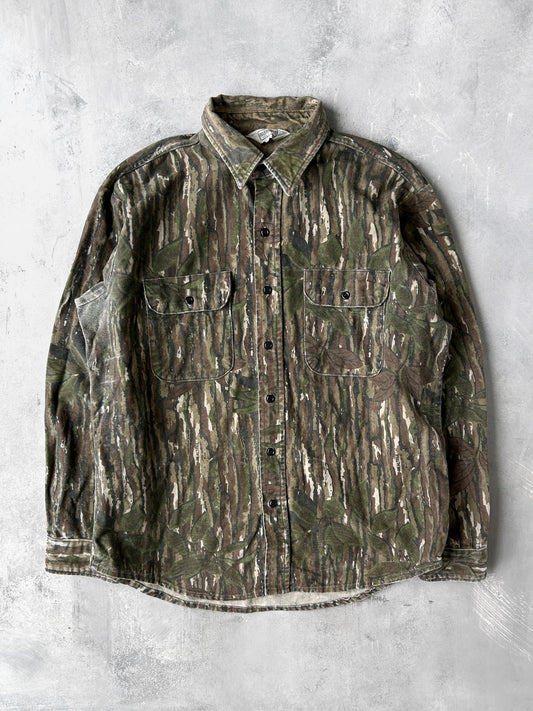 Five Bros Camo Flannel Shirt 80's - XL