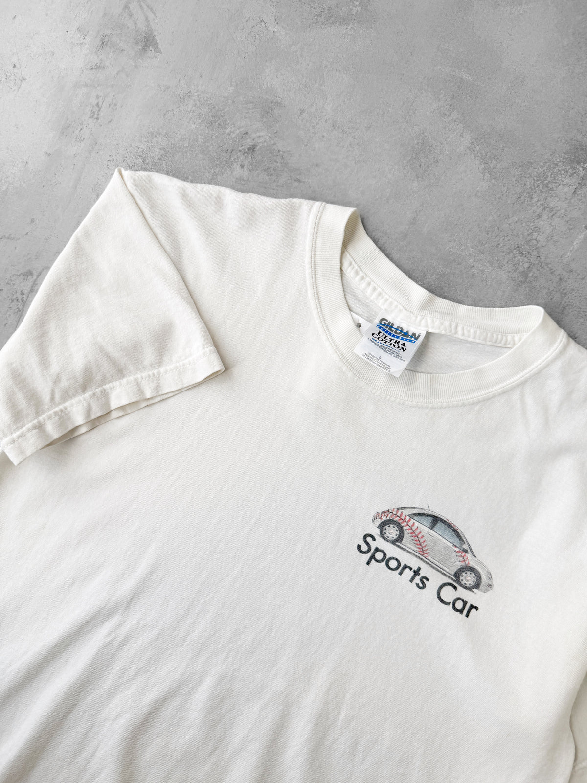 Sports Car T-Shirt Y2K - Large