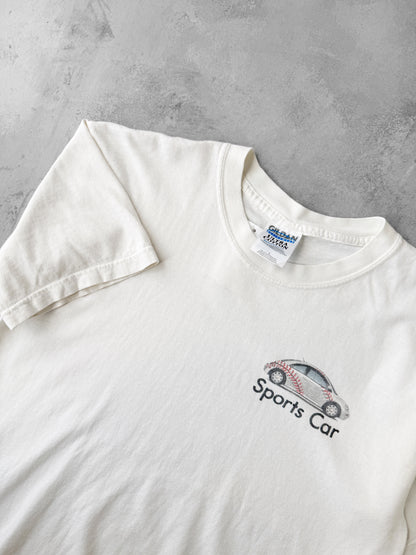 Sports Car T-Shirt Y2K - Large