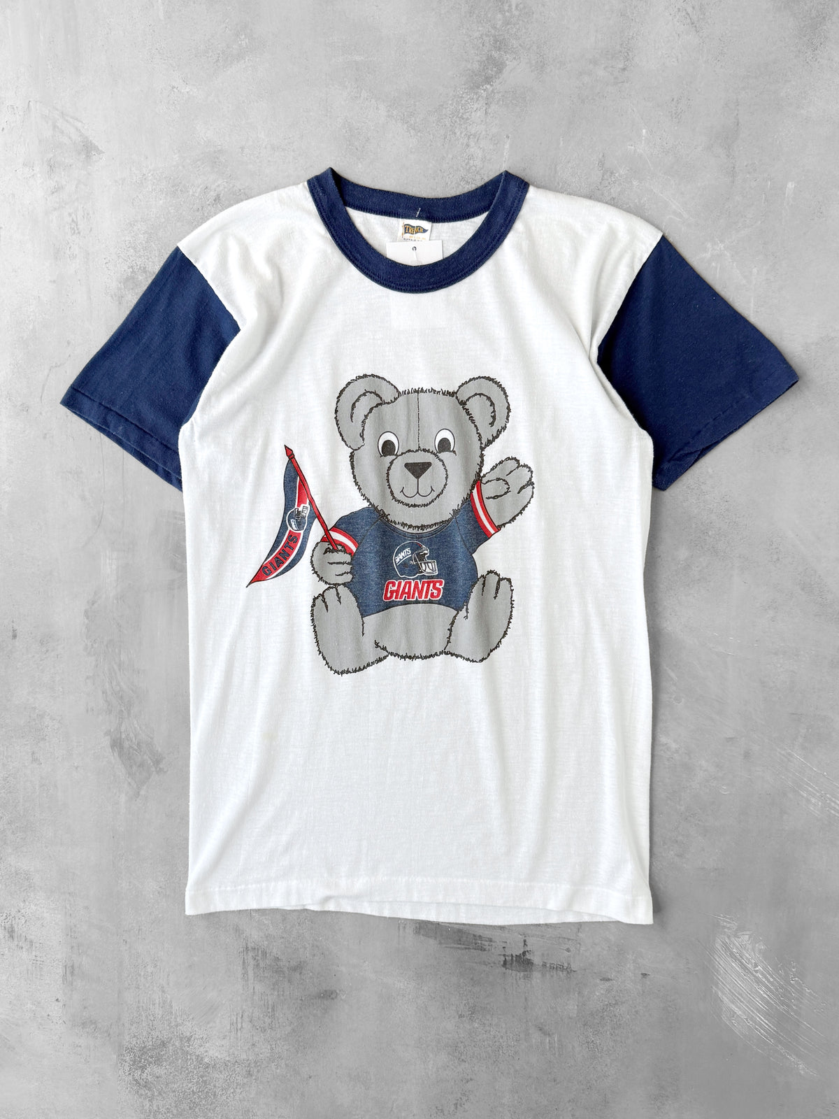 New York Giants Teddy Bear T-Shirt 80's - Medium