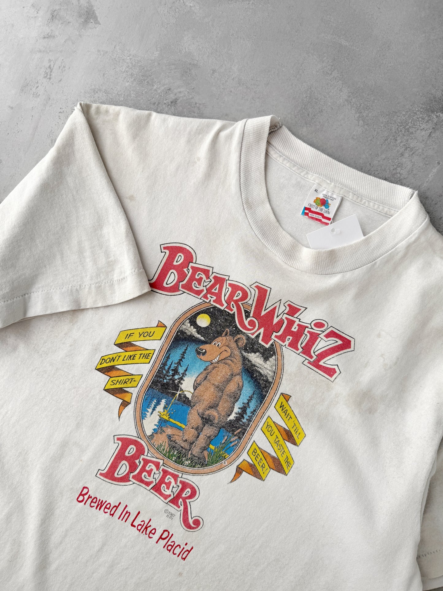 Bear Whiz Beer T-Shirt '87 - Large