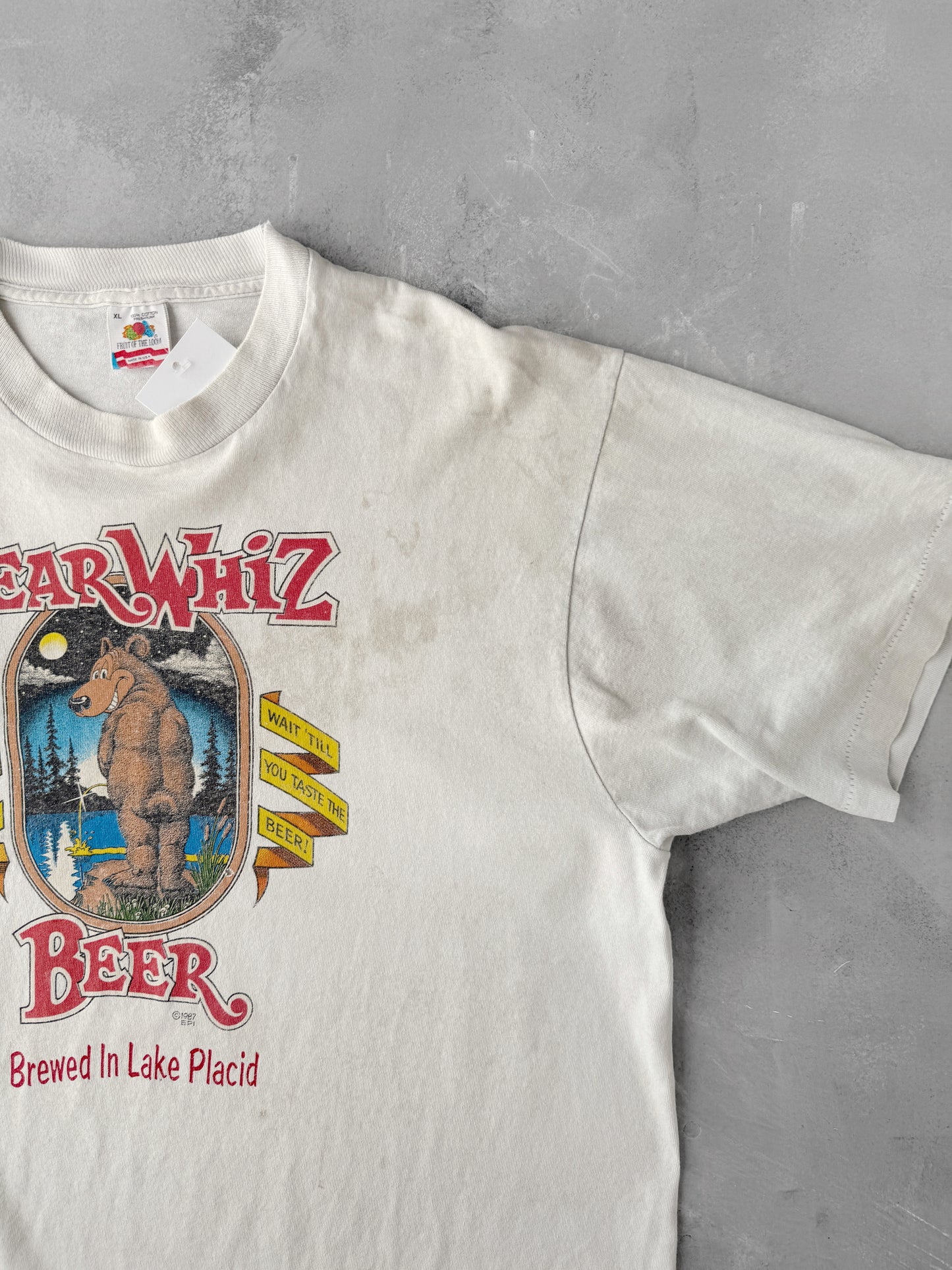Bear Whiz Beer T-Shirt '87 - Large