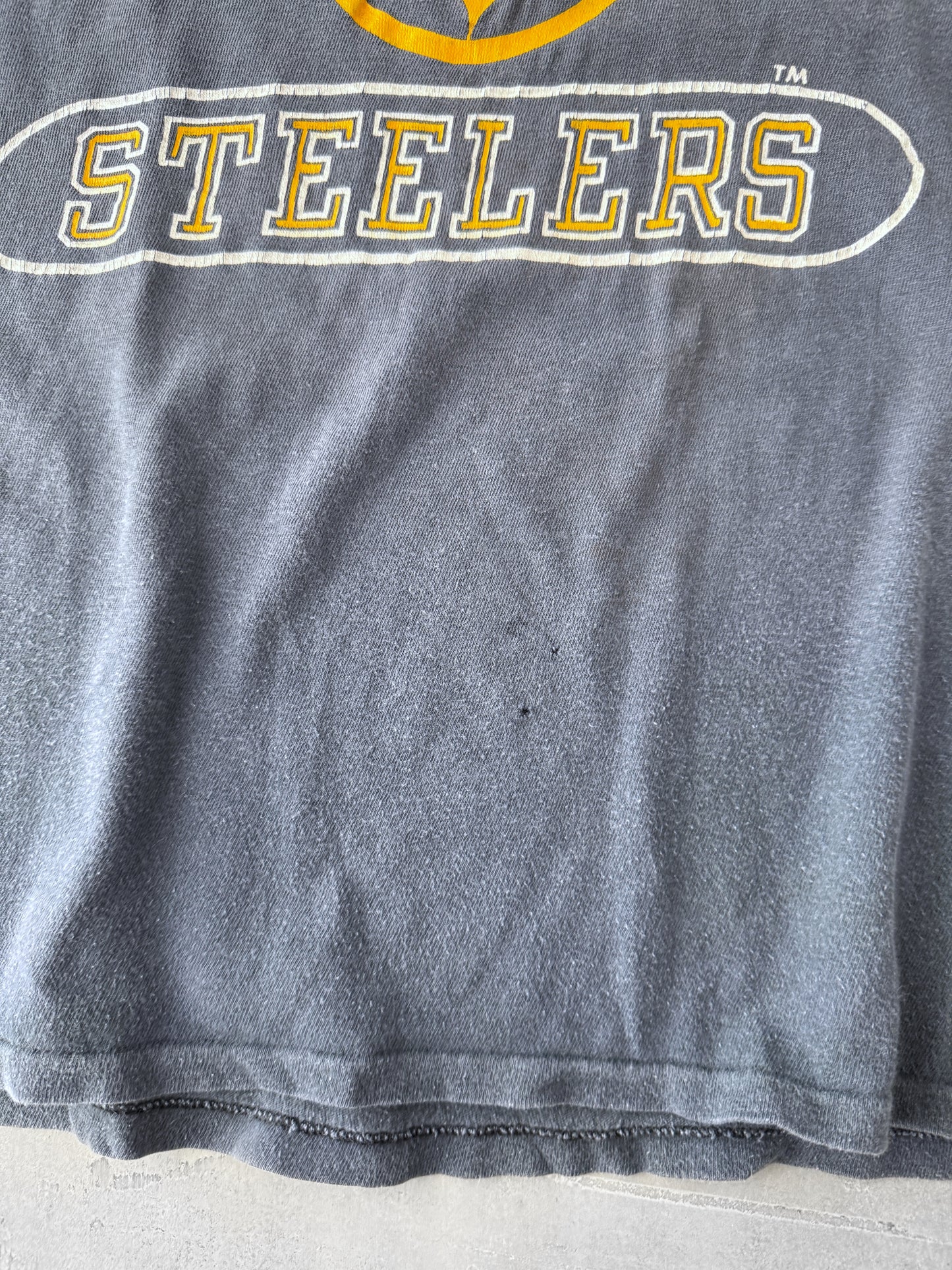 Pittsburgh Steelers Ringer T-Shirt 80's - Small / Medium