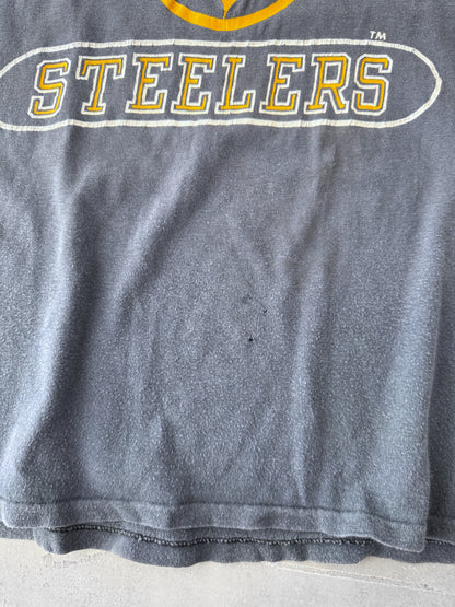 Pittsburgh Steelers Ringer T-Shirt 80's - Small / Medium
