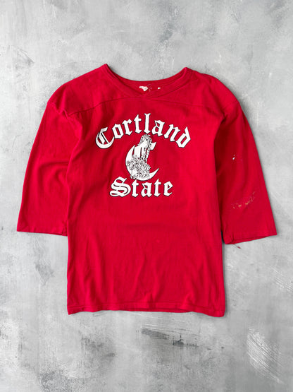 Cortland State Graphic Shirt 80's - Medium