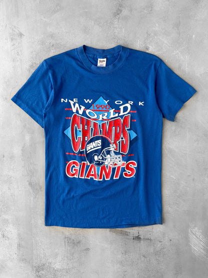 New York Giants Super Bowl T-Shirt '90 - Small
