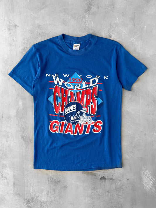 New York Giants Super Bowl T-Shirt '90 - Small