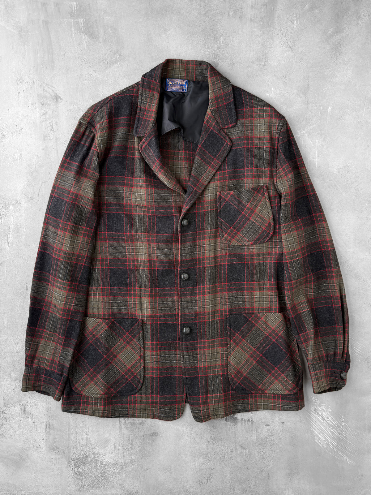Pendleton Wool Jacket 70's - Large