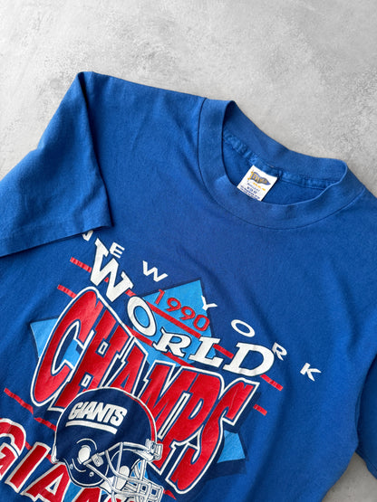 New York Giants Super Bowl T-Shirt '90 - Small