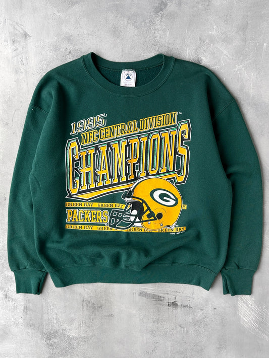 Green Bay Packers Division Champions Sweatshirt '95 - Large