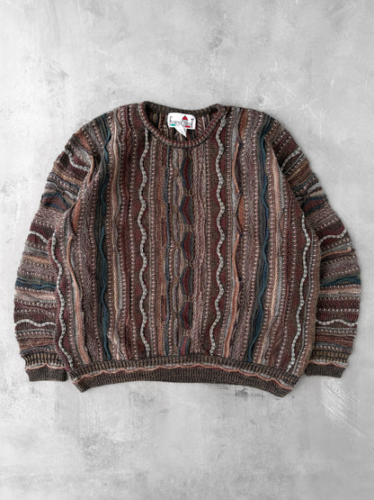 Multi-Textured Sweater 90's - XXL