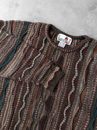 Multi-Textured Sweater 90's - XXL