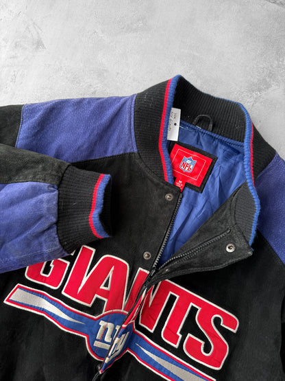 New York Giants Suede Jacket Y2K - Medium