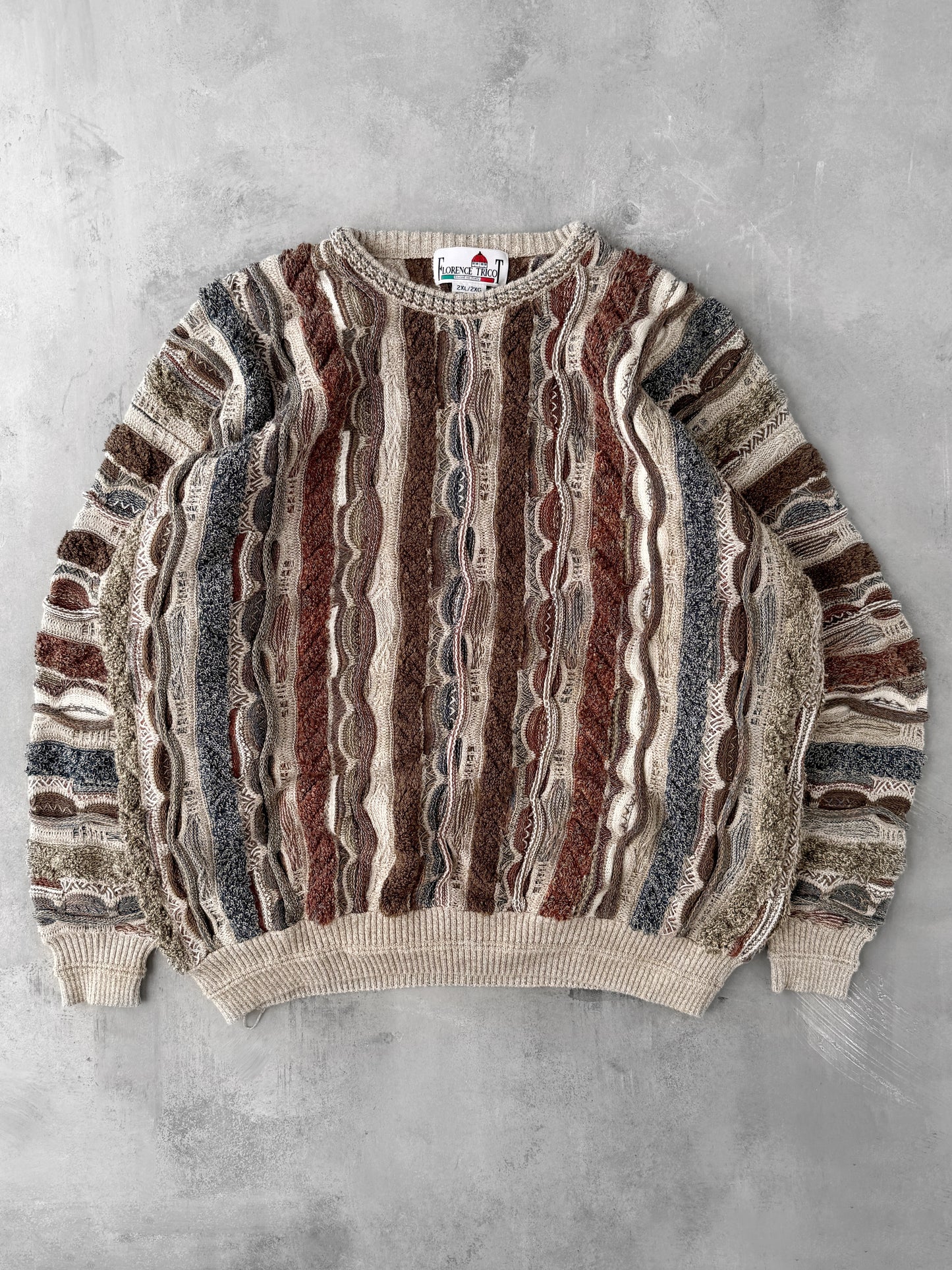 Multi-Textured Sweater 90's - XXL