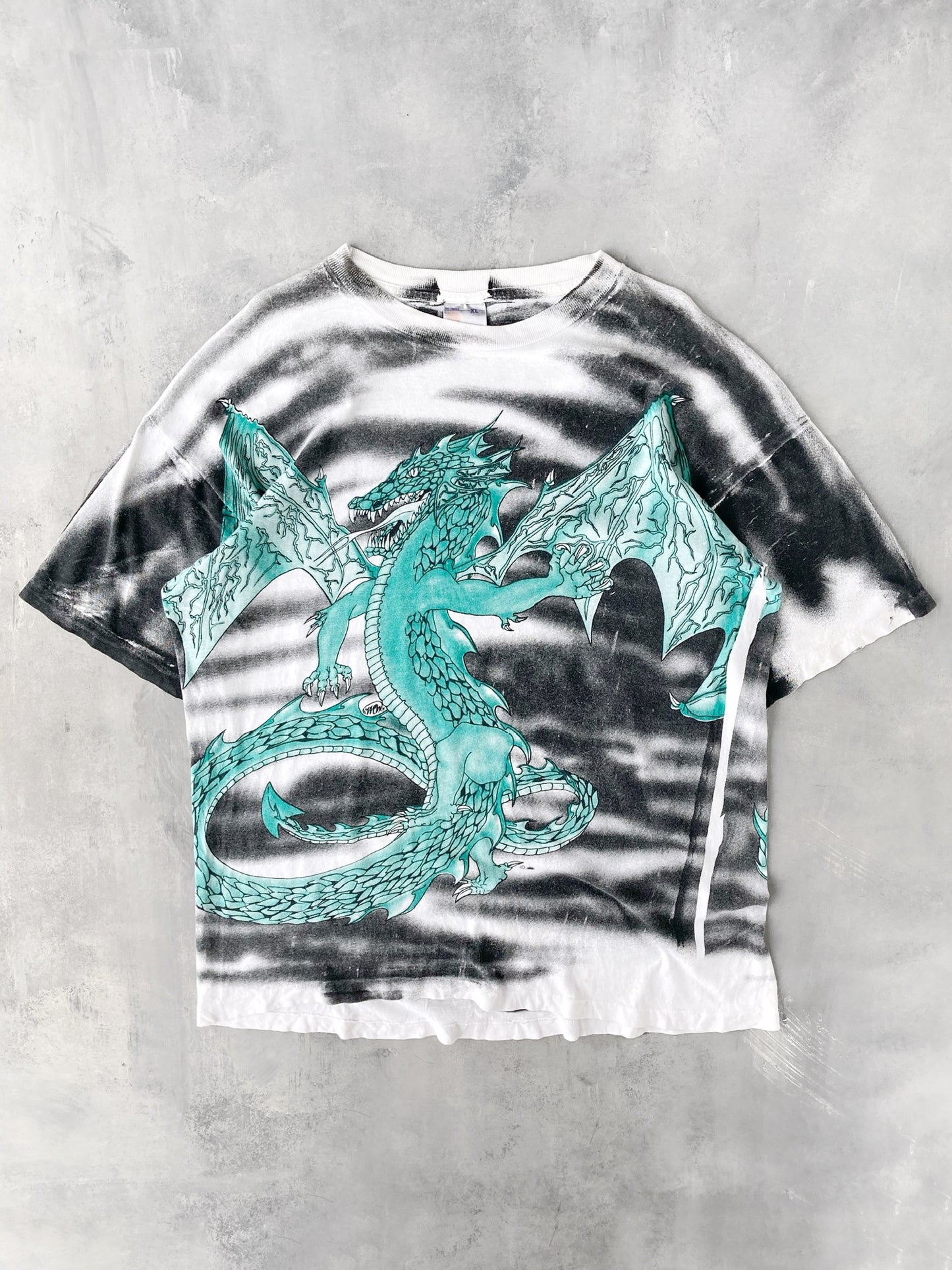 Dragon AOP T-Shirt 90's - XL