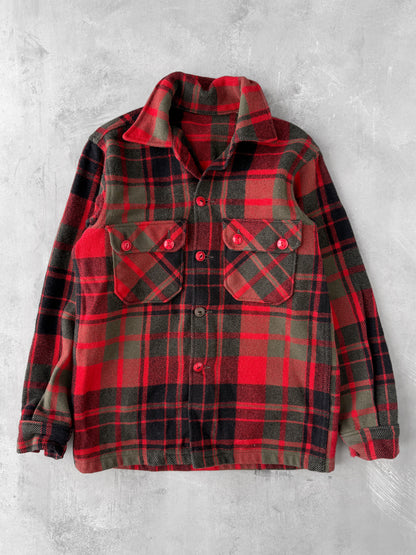 Plaid Chore Shirt 70's  - Small