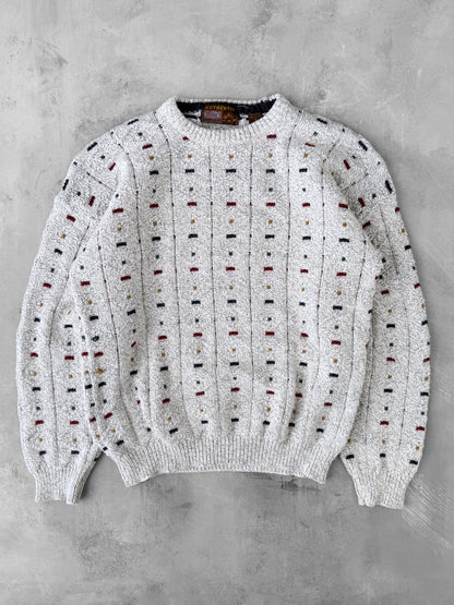 Dot Patterned Cotton Sweater 90's - XL