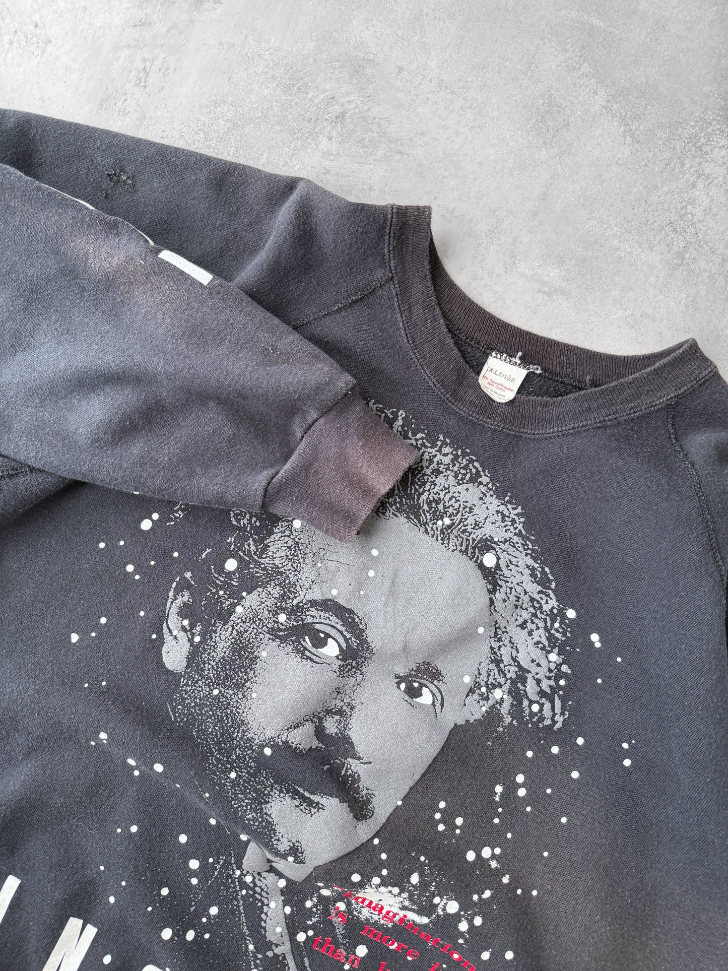 Albert Einstein Sweatshirt 80's - Large
