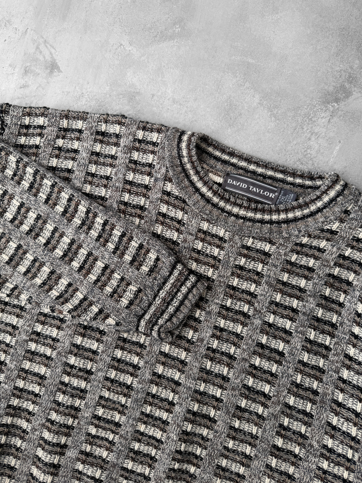 Patterned Sweater 90's - XXL