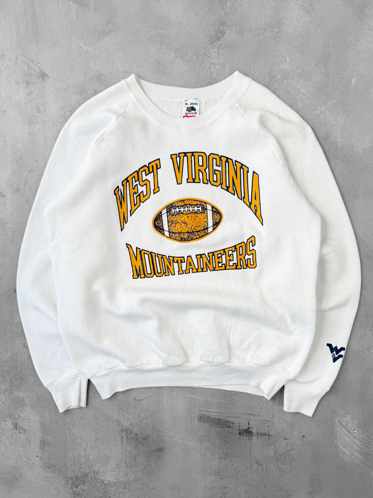 West Virginia University Sweatshirt 80's - Large