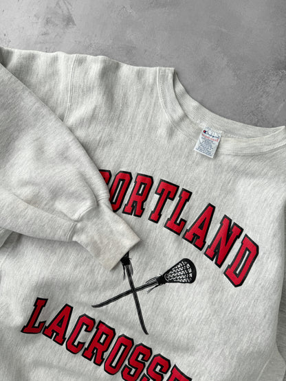 Cortland State Lacrosse Sweatshirt 90s - XL