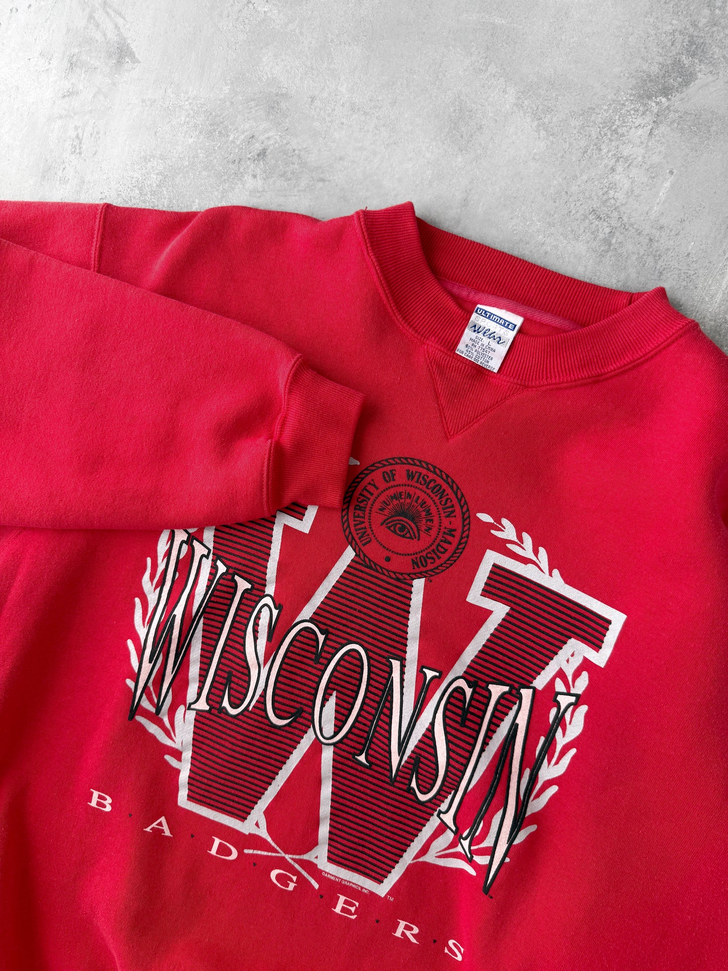 University of Wisconsin Sweatshirt 90's - Large