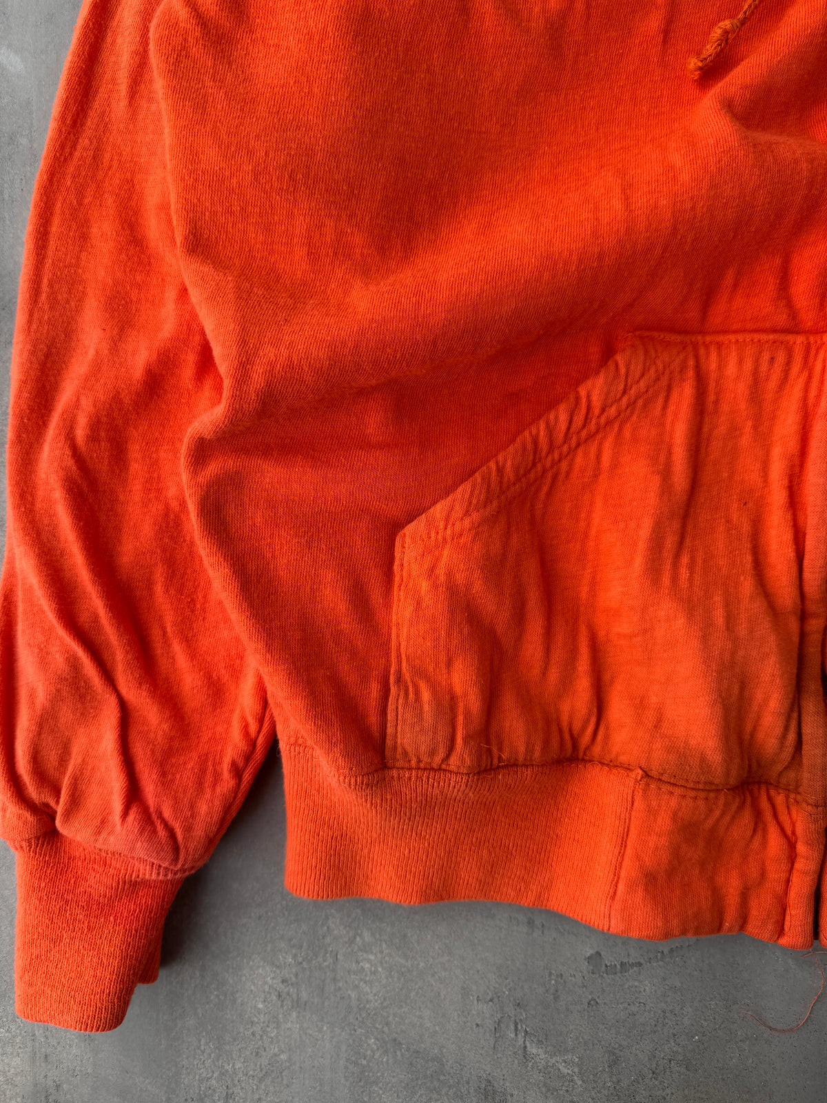 Orange Lined Hoodie 70's - Small