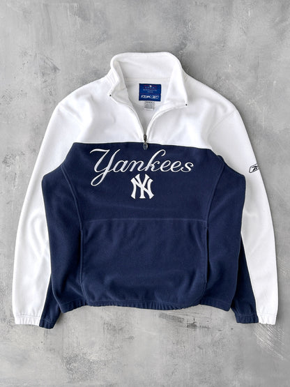 New York Yankees Fleece Pullover Y2K - Large