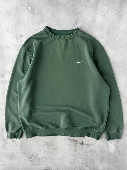 Green Nike Essential Sweatshirt Y2K - XL