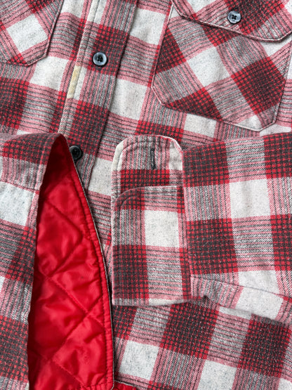 Insulated Plaid Flannel Shirt 80's - Large