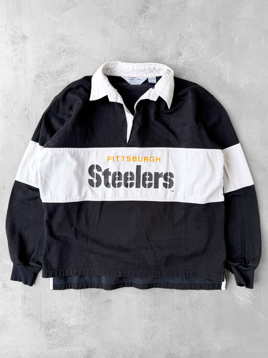 Pittsburgh Steelers Rugby Shirt 80's - Large