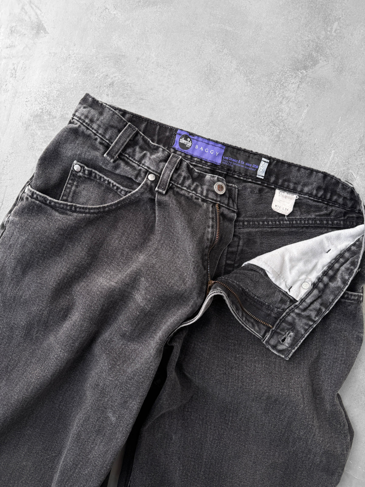 Levi's SilverTab Baggy Black Jeans 90's - 32x32