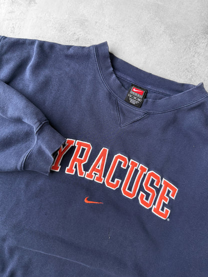 Distressed Nike Syracuse Sweatshirt Y2K - XL