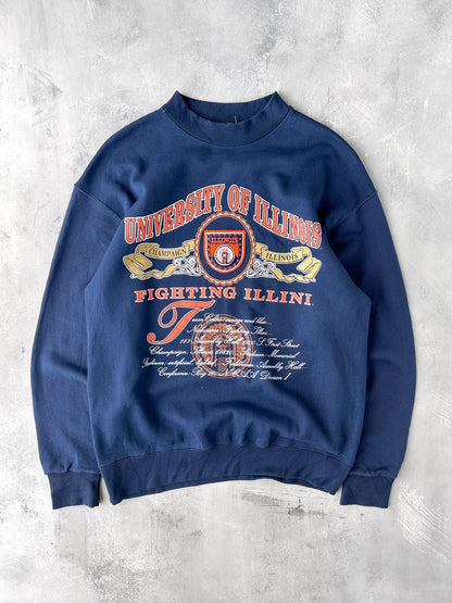 University of Illinois Sweatshirt 90's - Large
