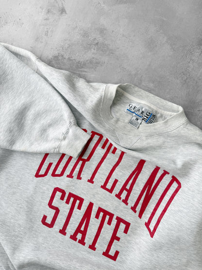 Cortland State Sweatshirt 90's - Large