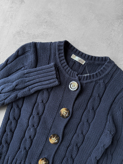 Cable Knit Cardigan 00's - XS/Small