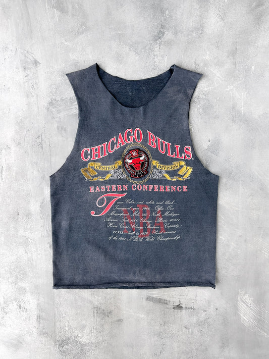 Chicago Bulls Customized Muscle Tank Top 90's - Large