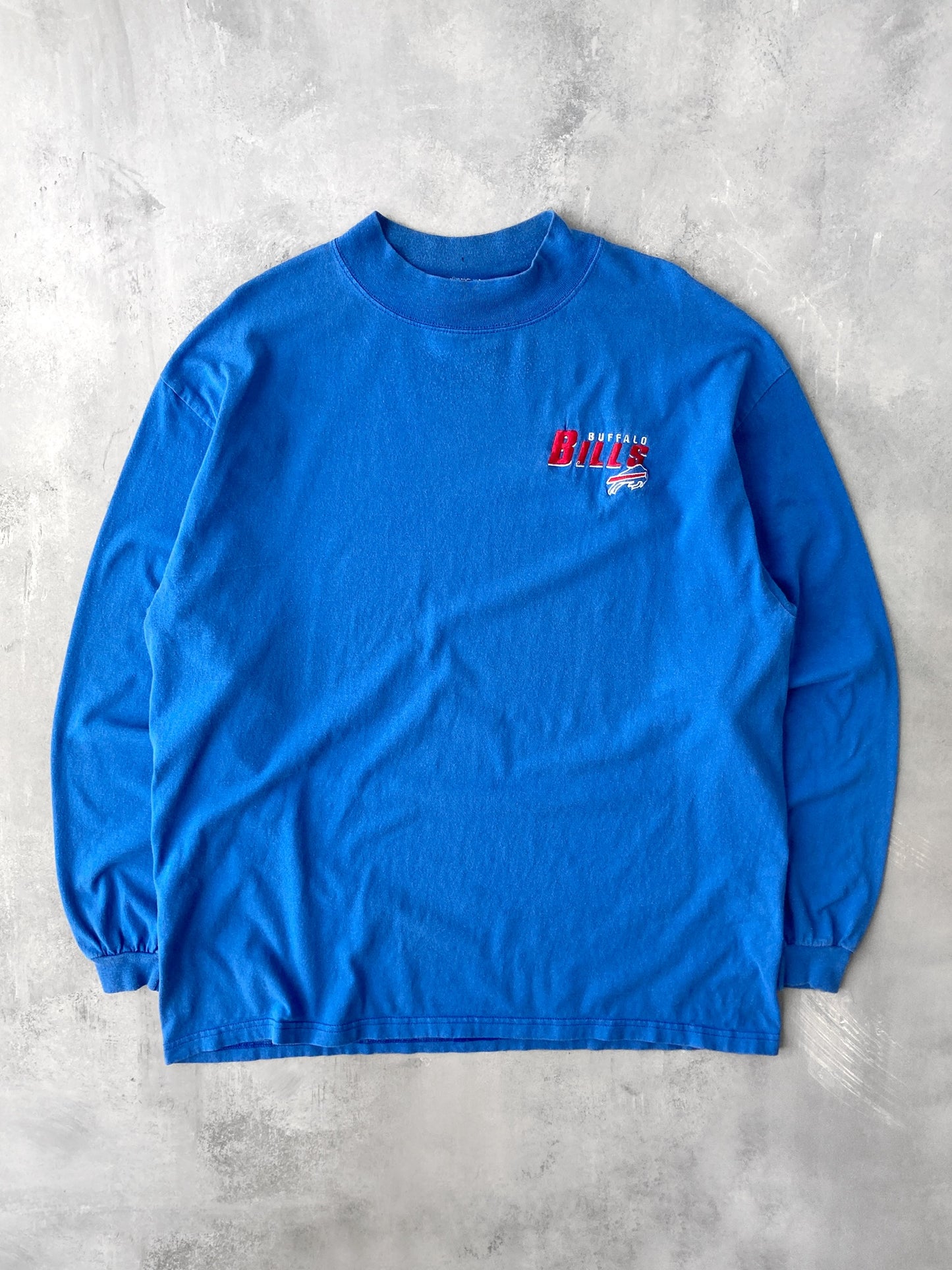 Buffalo Bills Mock Neck T-Shirt 90's - XL