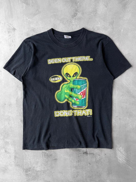 Mountain Dew Aliens T-Shirt 90's - Large