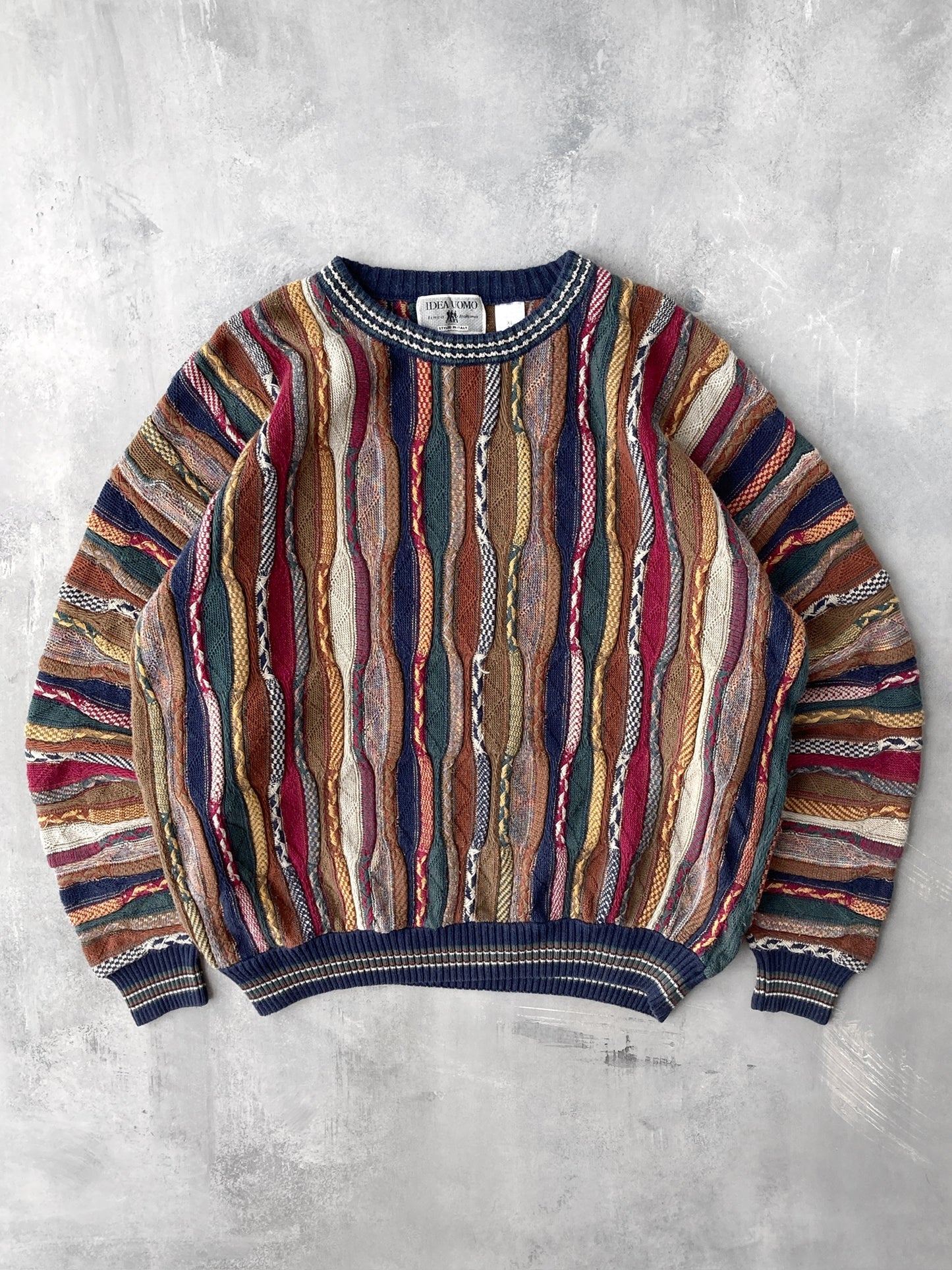 Multi Texture Sweater 90's - XL