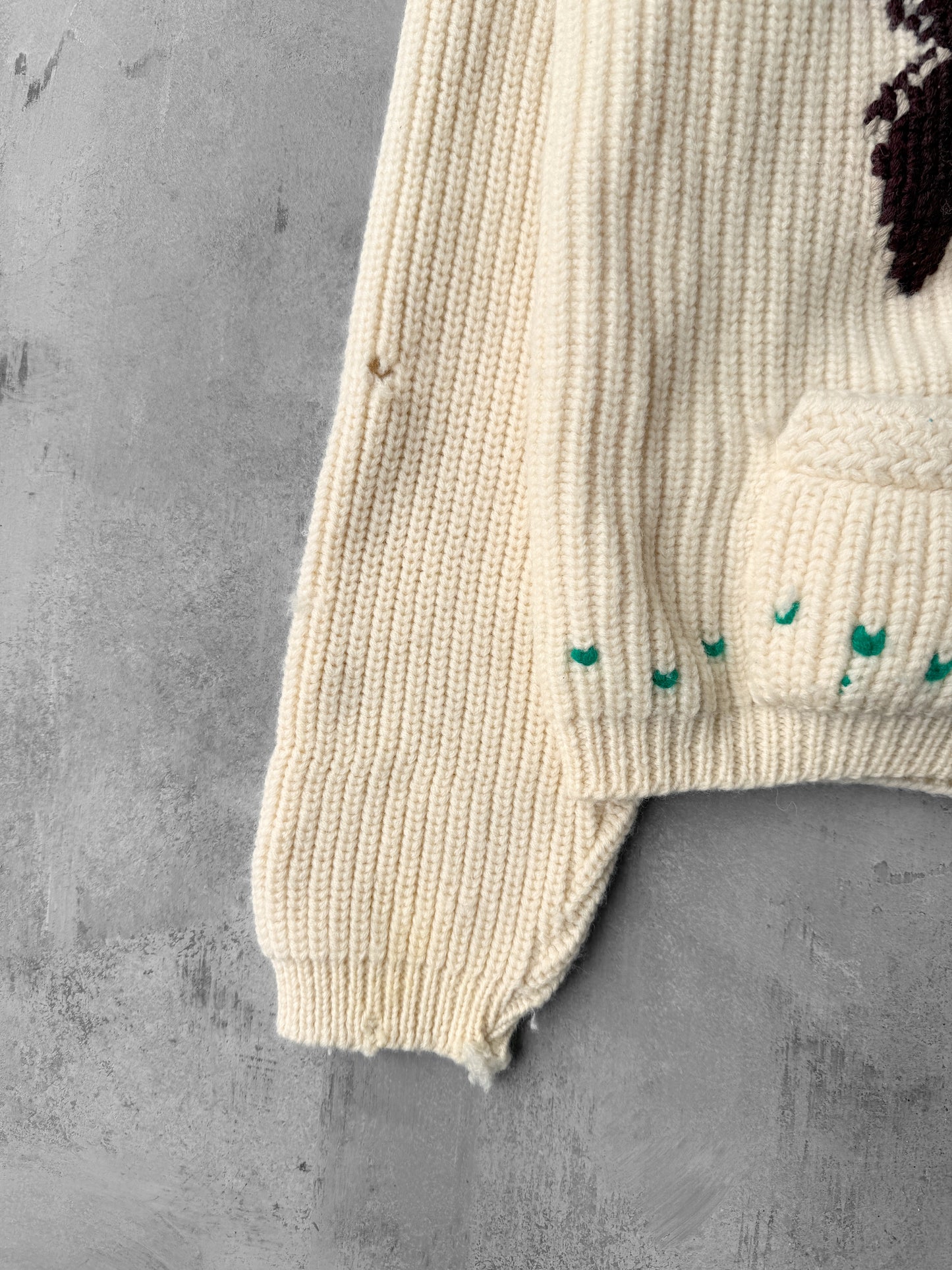 Wool Cowichan Sweater 60's - Medium / Large