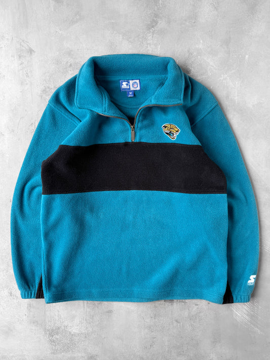 Jacksonville Jaguars Pullover Fleece Jacket Y2K - Medium